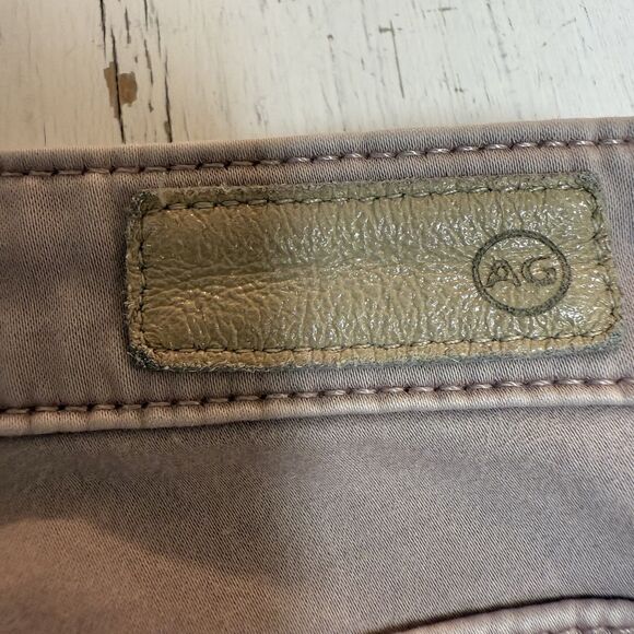 AG Adriano Goldschmied Women Sz 26R Pink Jeans Stevie Ankle Slim Straight Leg - Picture 10 of 15